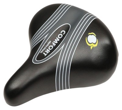 Сідло з замком 250*230 мм посилене AZ-0112 чорно-сiрий з бiлим