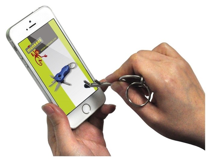 Munkees 3458 брелок-відкривачка Touchpen steel