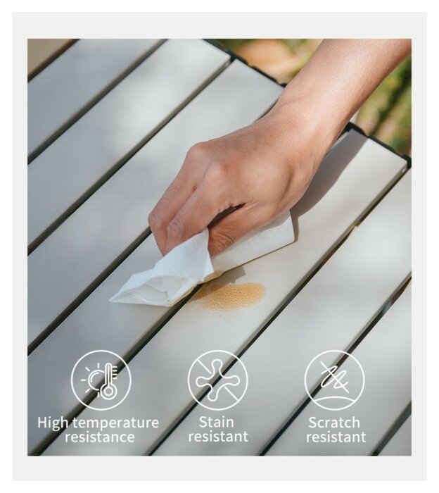 Складаний стіл Naturehike Star Jane T01 CNK2550JJ018, 89х60 см, вуглецева сталь, чорний