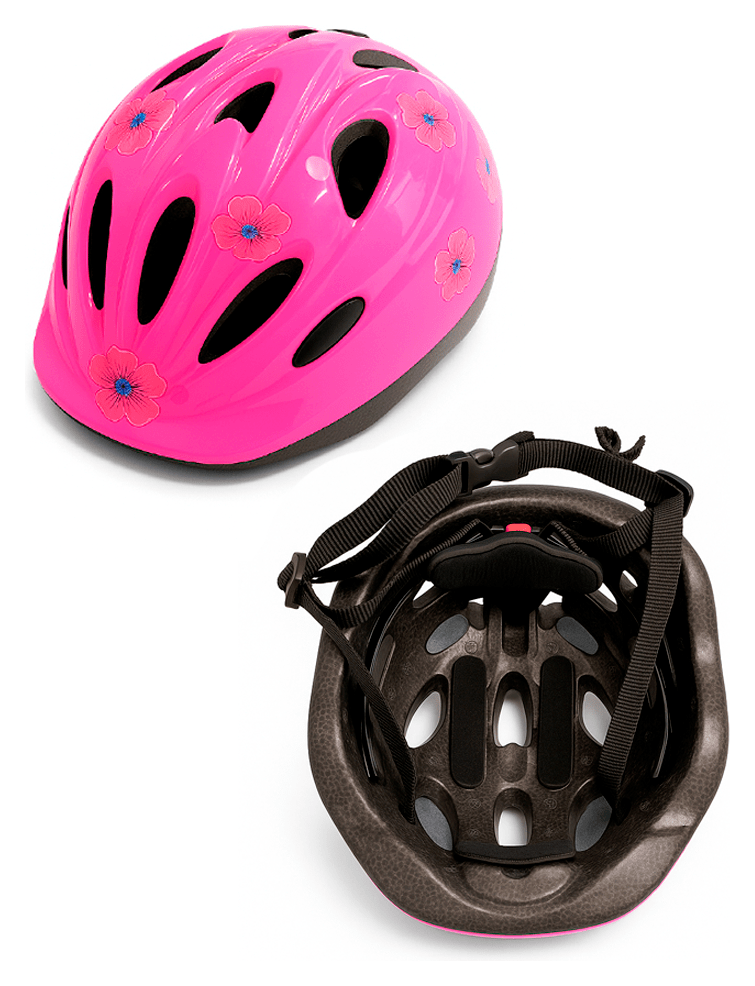 Набір для катання (ролики + захист + шолом) (рожевий)