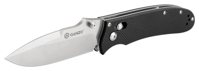 Ніж складаний Ganzo D704-BK чорний (D2 сталь)