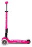 Самокат MICRO серії "Maxi Deluxe LED" - рожевий (складний, до 50 kg, 3-х колісний, світло) Фото - 1