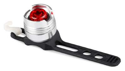 Ліхтар ROU задній 1 діод алюмінієвий, хром (без батарейок)