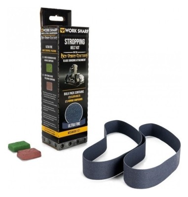 Work Sharp 2 тканинних ременя для WSKTS-KO+зелена паста "chromium oxide "+червона паста "ferric oxide"