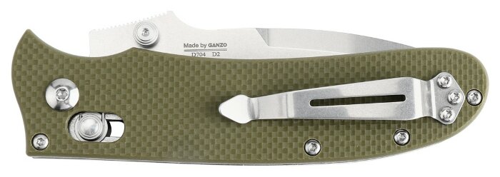 Ніж складаний Ganzo D704-GR, зелений (D2 сталь)