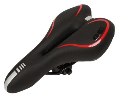 Сідло з замком 280*160 мм AZ-030 чорний з червоним