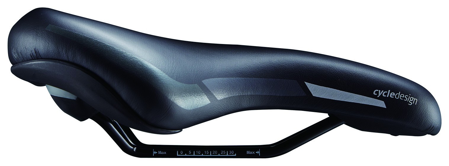 Сідло для велосипеда Cycledesign CITY WIDE Black (SA0017)