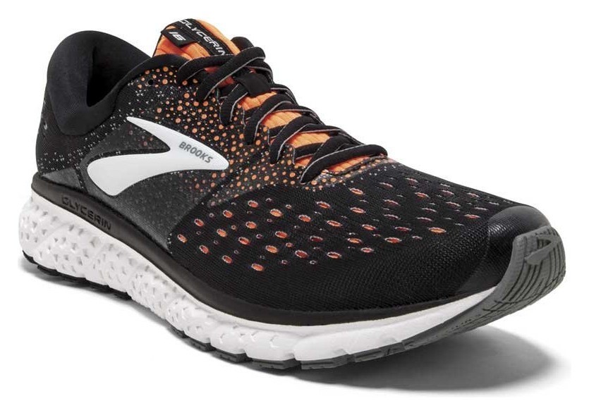 Кросівки чоловічі Brooks GLYCERIN 16 M 41 (8.0US) Black/orange/grey (1102891D069)