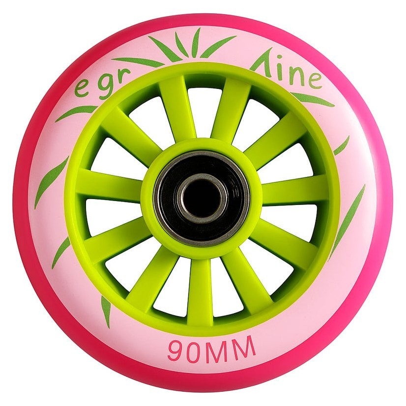 Колеса для роликів з підшипниками BAVAR SPORT 90 мм, рожеві (набір 4 шт.) (розовий)