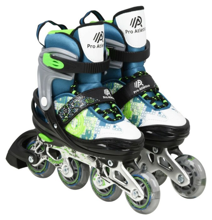 Ролики Maraton 2in1 Pro Atletico зелено-голубі (34-37)