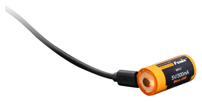 Акумулятор 16340 Fenix 700 UP mAh Li-ion micro usb зарядка