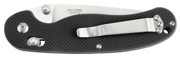 Ніж складаний Ganzo D727M-BK чорний (D2 сталь)