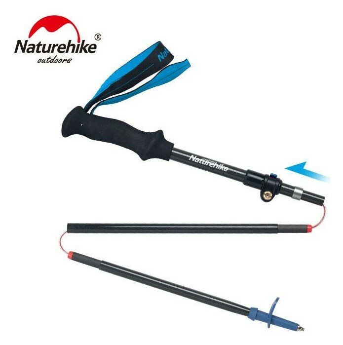 Трекінгова палиця Naturehike ST07 NH18D010-Z, 115-135 см, блакитна