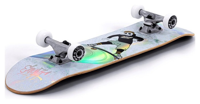 Скейтборд Enuff Skully Hologram white