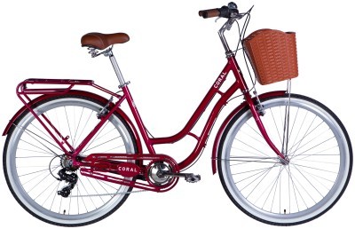 Велосипед AL 28&quot; Dorozhnik CORAL  Vbr FR рама-19&quot; рубіновий 2025