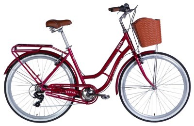 Велосипед AL 28" Dorozhnik CORAL  Vbr FR рама-19" рубіновий 2025