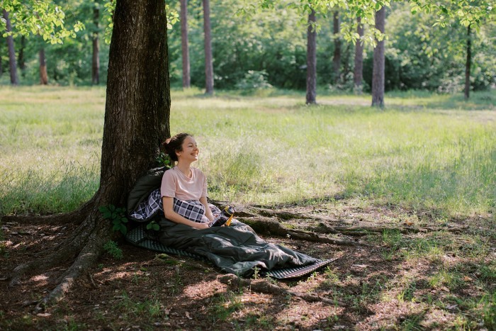 Спальний мішок Totem Ember Plus XXL ковдра з капюш правий olive 190/90 UTTS-015