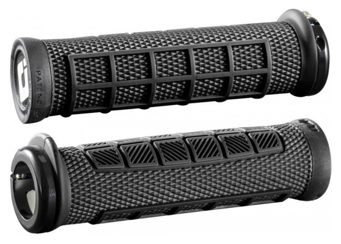 Гріпси ODI Elite Pro Black/Black w/Black clamp (чорні з чорними замками)