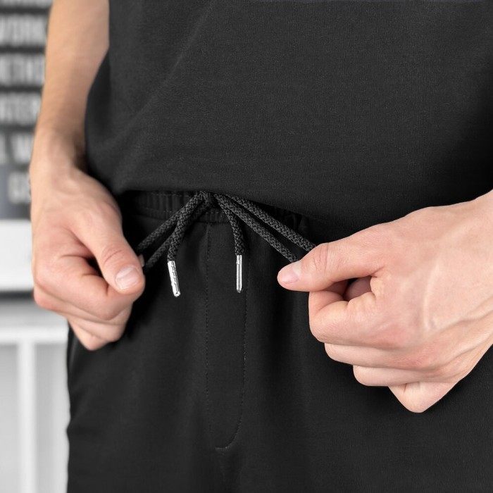 Чоловічі літні чорні шорти Pobedov Griz