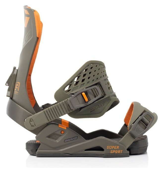 Кріплення для сноуборду Drake SUPER SPORT L Dark olive/orange (71121022) O