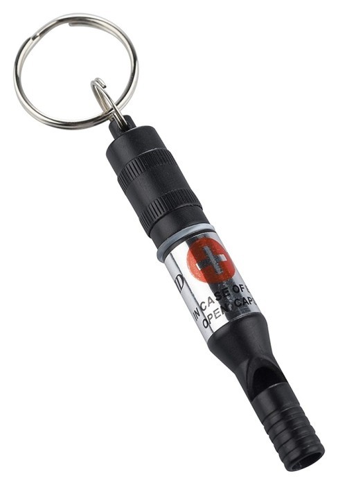 Munkees 3385 брелок-свисток Emergency Whistle black