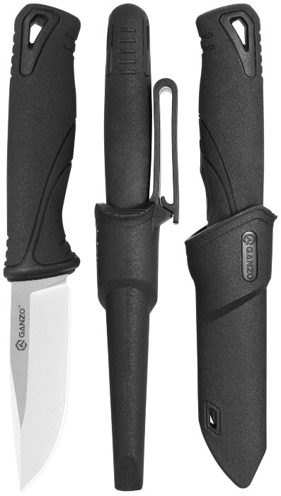 Ніж Ganzo G807-BK чорний з ножнами