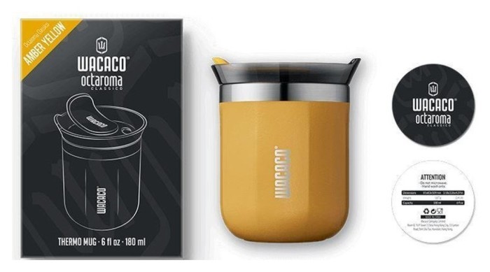 Термокухоль Wacaco Octaroma Classico 180 мл, жовтий
