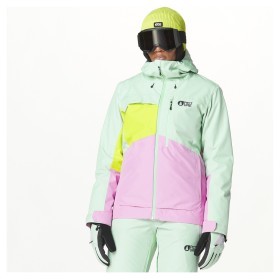 Picture Organic куртка лижна Seen W 2025 silt green-acid lime-orchid L