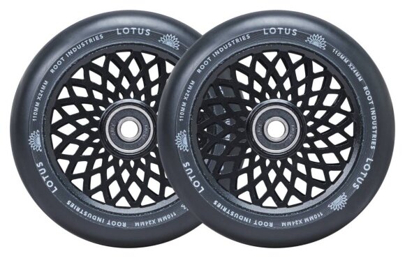 Колеса для трюкового самокату Root Lotus Pro 110mm (пара) - Black/Black