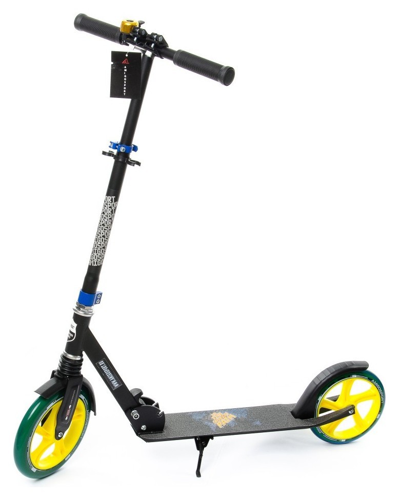 Дорослий самокат Amigo PRIME SUPER (Чорний)