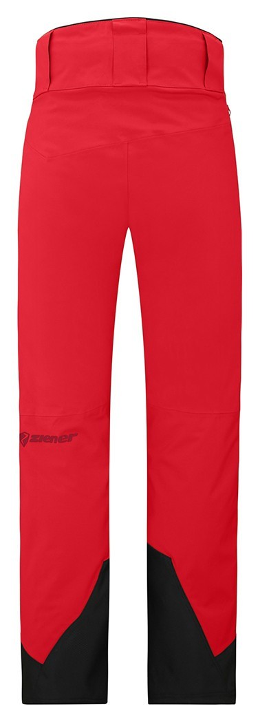 Ziener штани лижні Tewes Full-Zip 2026 red-black foggy print 50