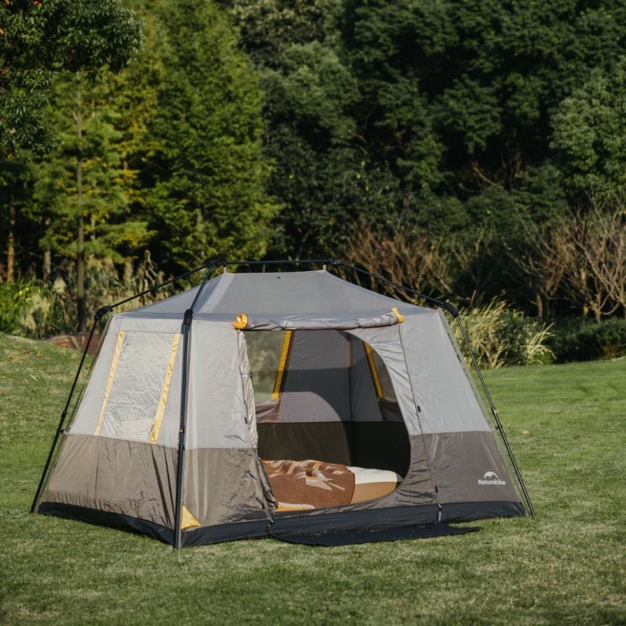 Намет чотиримісний Naturehike Cape Series 5.2 CNK2450WS037, сіро-коричневий