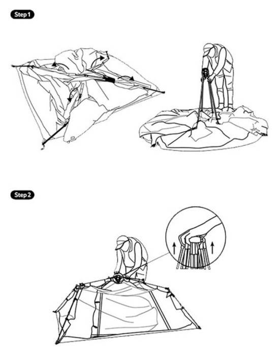 Тент для кемпінгу Naturehike CNK2450WS021, бежевий