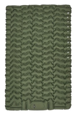 Матрац туристичний надувний двомісний Naturehike CNK2550WS019, 200х125х6.5 см, зелений із вбудованою помпою для надування