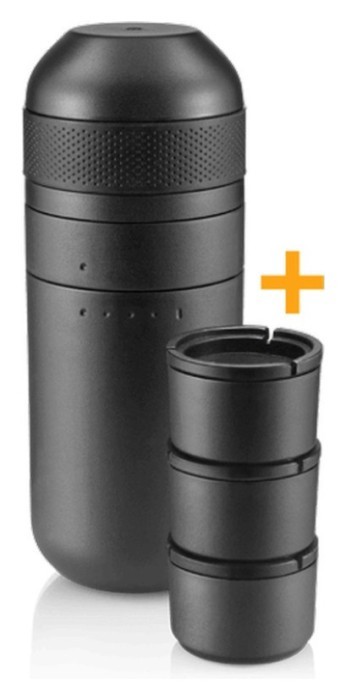 Набір для кави Wacaco Minipresso GR: кавоварка, кошики, резервуар та чохол