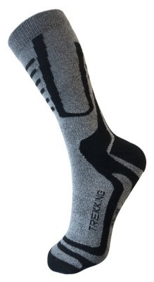 Носки для туризму Saxifraga HIKER 35-38 Grey/black (SOSK21U2U)