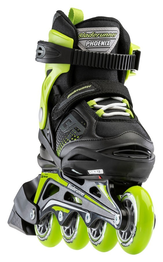 Роликові коньки дитячі Bladerunner PHOENIX M 29-32 (K12.0) 185-205 мм Black/green (0T101000)