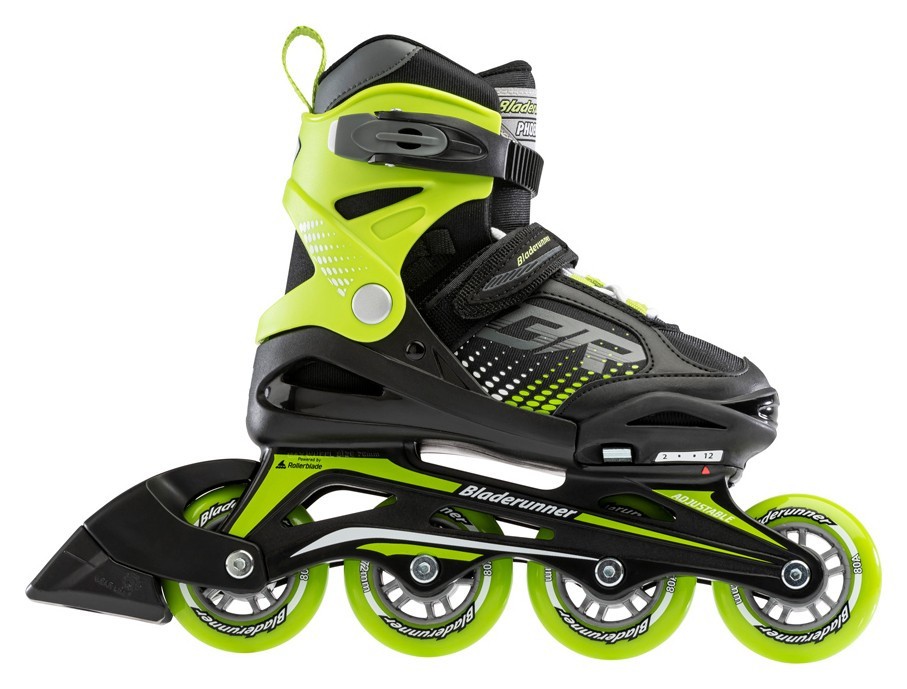 Роликові коньки дитячі Bladerunner PHOENIX M 29-32 (K12.0) 185-205 мм Black/green (0T101000)