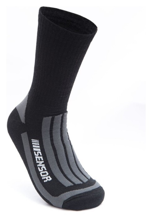 Шкарпетки Sensor Treking Merino black-grey 1065674, SU41TM-black-grey-3-5