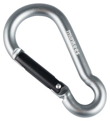 Munkees 3238 карабін Pear 8 мм x 80 мм grey