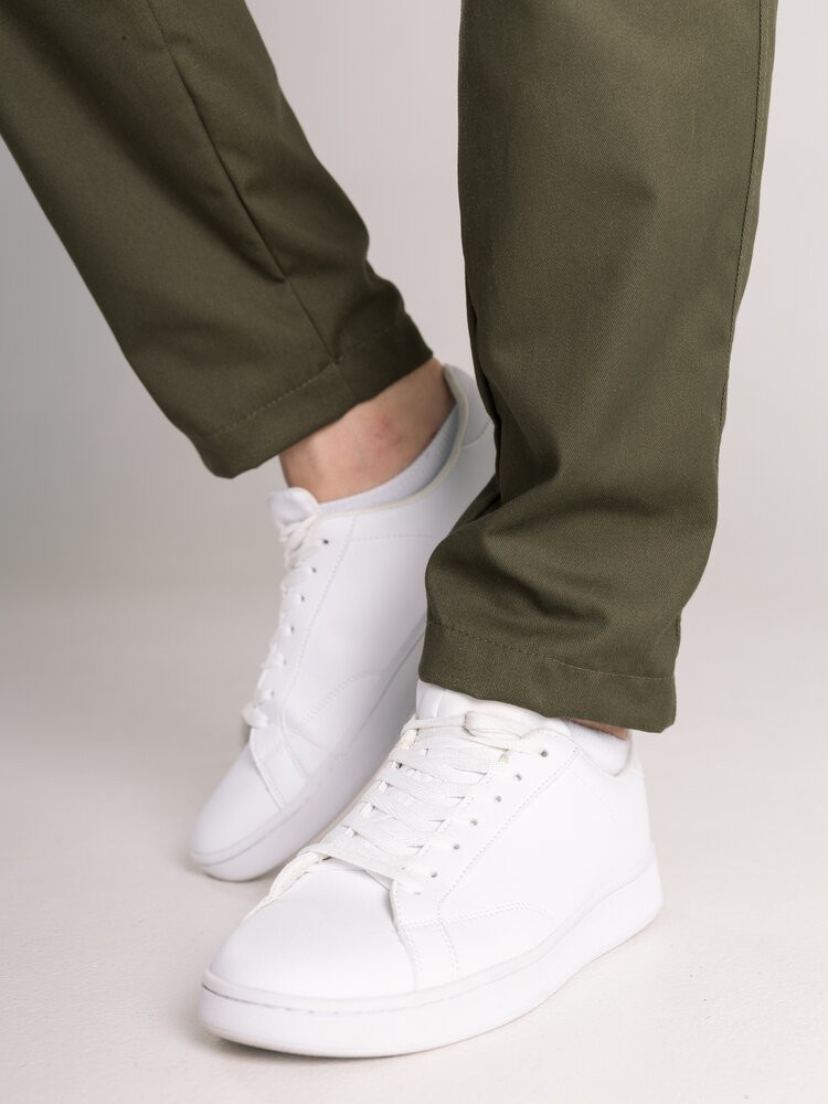 Котонові штани чоловічі весняні осінні хакі з кишенями Pobedov Step