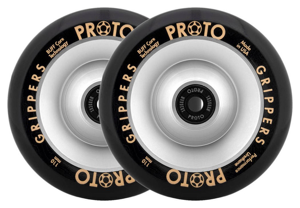 Колеса для трюкового самокату Proto Full Core Gripper Pro Scooter Wheels 2-Pack 110mm - Silver