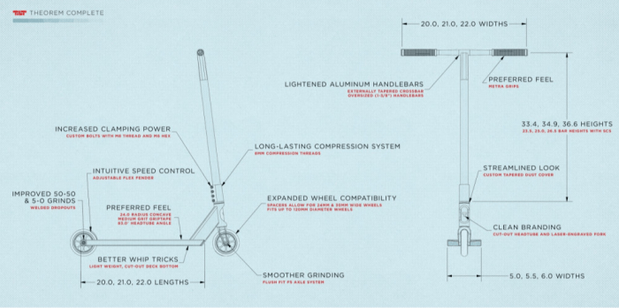 Трюковий самокат Tilt Theorem Pro S - Black