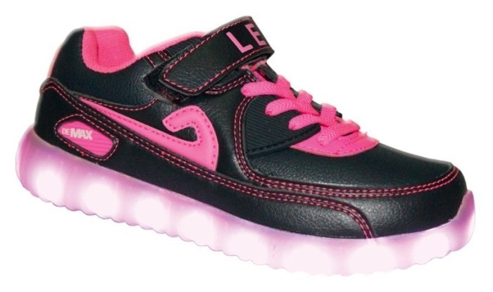 Кросівки Demax LED, Рожевий