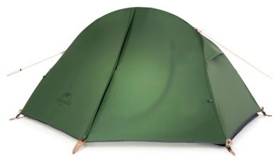 Намет надлегкий одномісний  з футпринтом Naturehike Cycling 1 NH18A095-D, 210T, темний зелений