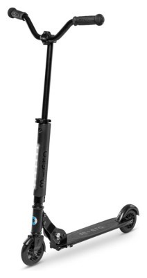 Самокат MICRO серії "Sprite Deluxe" – ЧОРНИЙ (до 100 kg, двоколісний, світло)