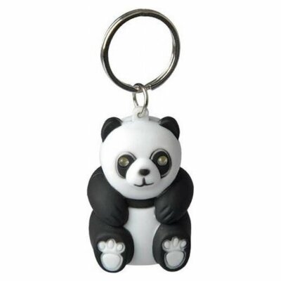 Munkees 1103 брелок-фонарик Panda LED black-white
