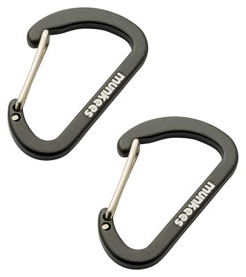 Munkees 3251 карабін Flat Wiregate 4 мм x 40 мм (пара) black