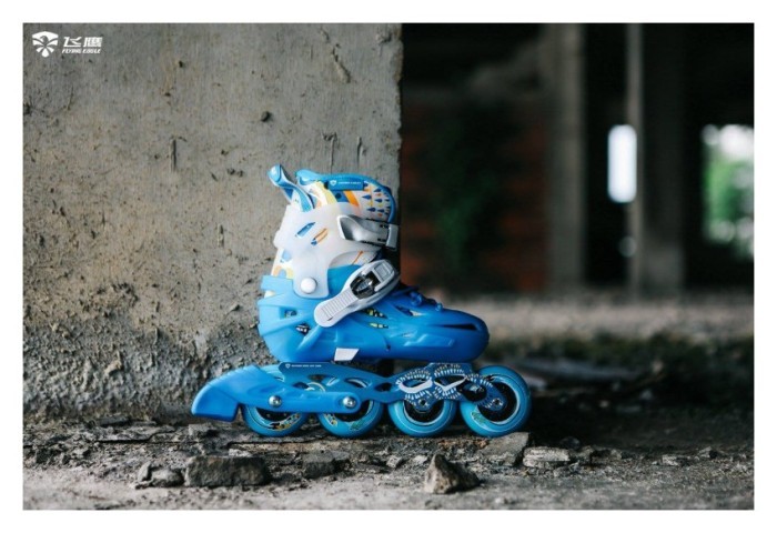 Дитячі розсувні ролики Flying Eagle S6S Junior сині