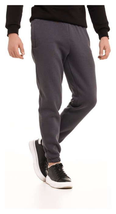 Чоловічі штани джогери з кишенями темно-сірі Pobedov 007 ЗИМА